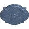 Ekena Millwork Waltz Ceiling Medallion (Fits Canopies up to 4 1/2"), 21 1/4"W x 17 3/8"H x 1"P, Americana Crackle CM21WAAMC - alternate 3